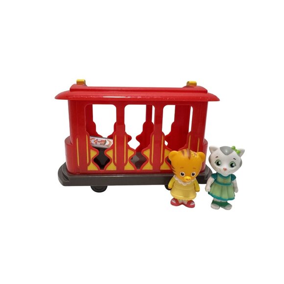Daniel Tiger's Neighborhood Trolley Pull Back and Go Bell Sound With Figure - Picture 1 of 7